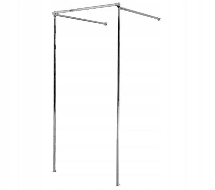 Selprim myymälän sovituskoppi 1 koppi 200x100x100 pukukoppi kauppaan hopea