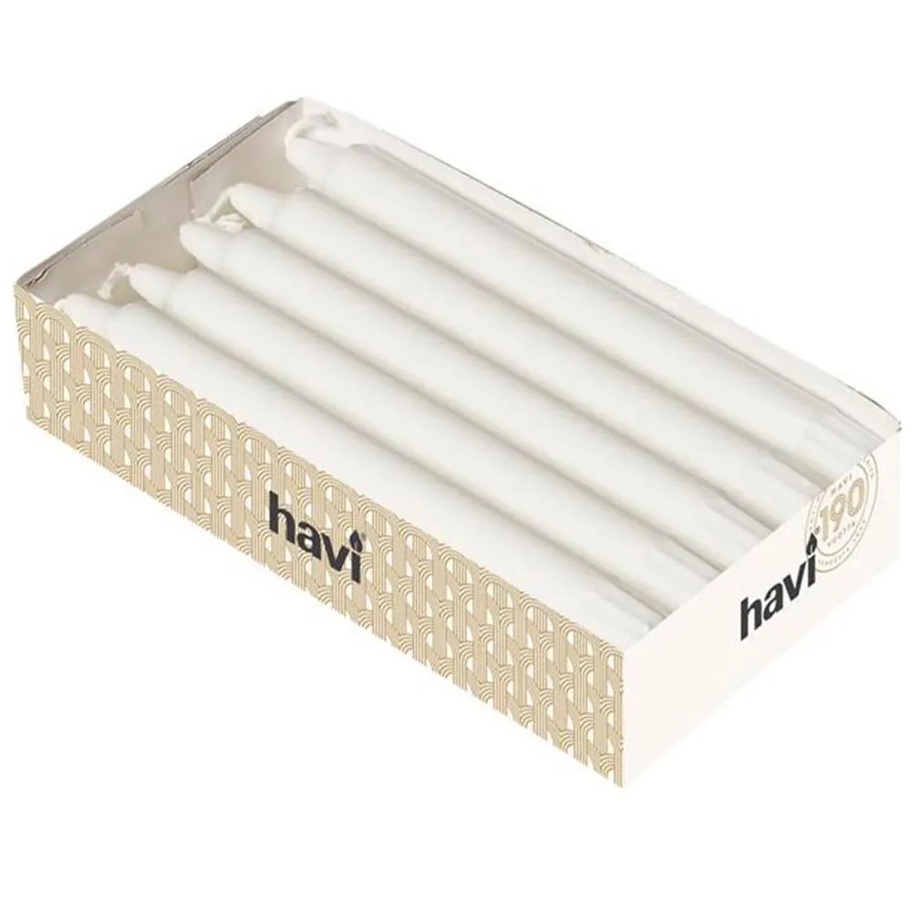 HAVI kruunukynttilä 20cm/10 valkoinen