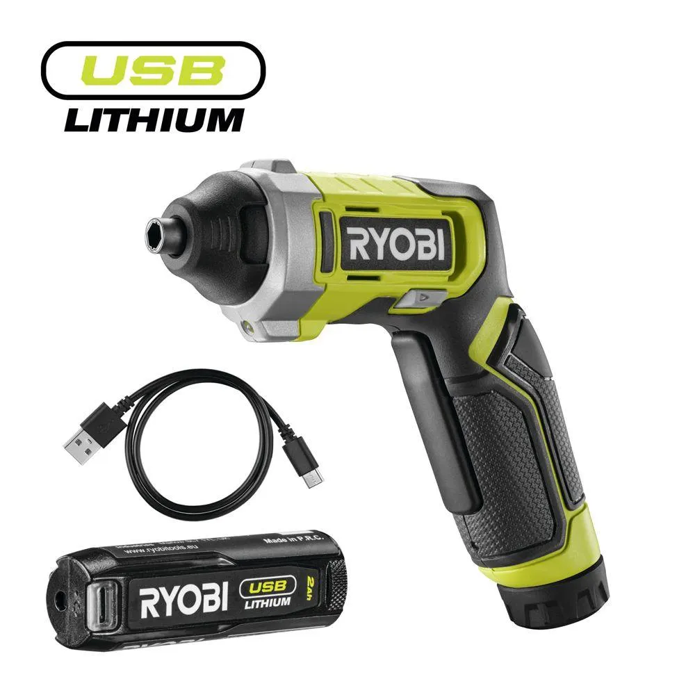 Ryobi ruuvinväänninsarja RSD4-120T USB Lithium 2,0 Ah