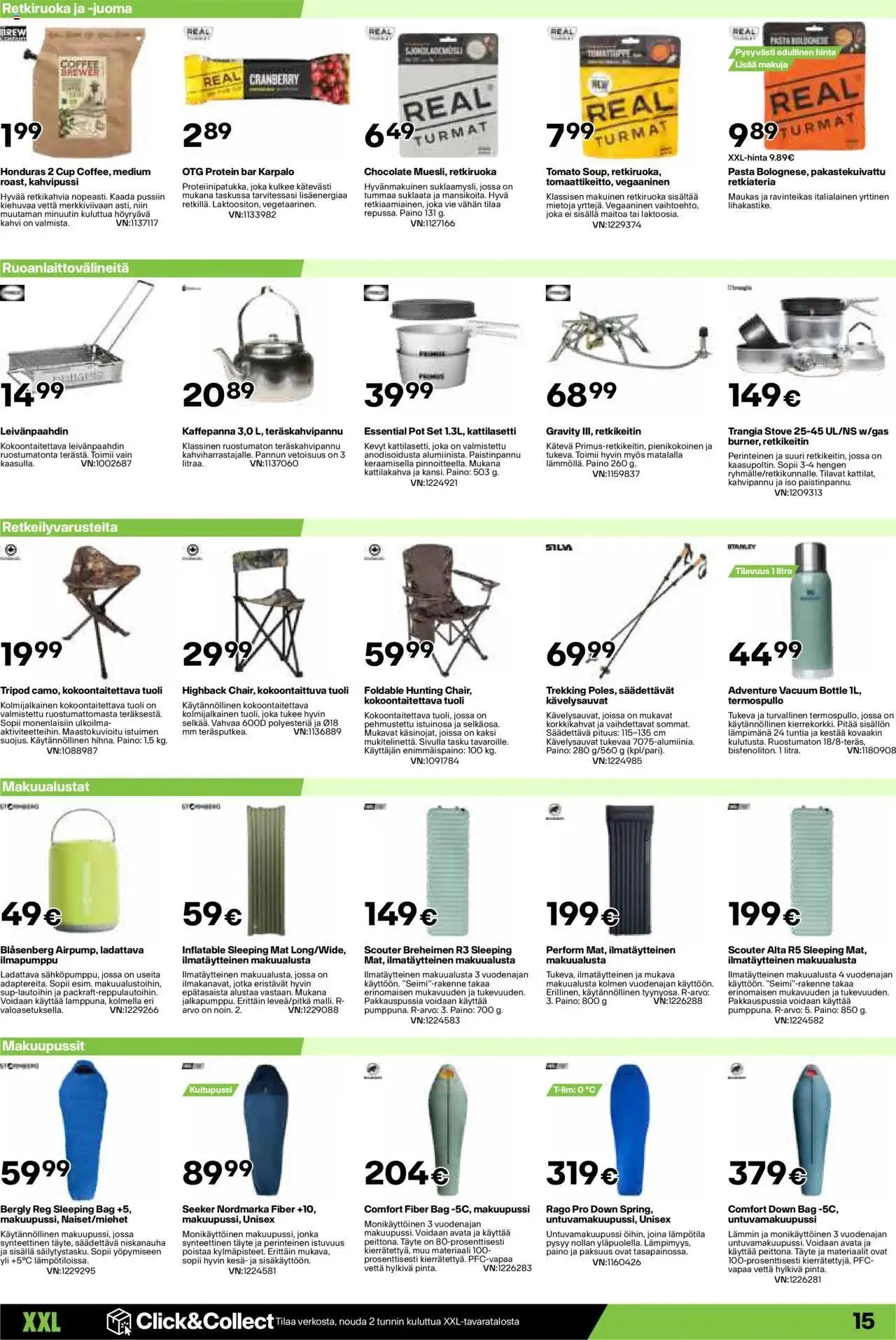 XXL tarjoukset voimassa alkaen 19. elokuuta - 25. elokuuta 2024 - Tarjouslehti sivu 15