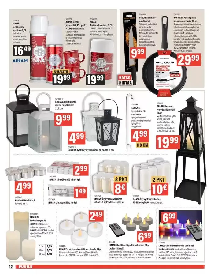 Puuiloa kaikkeen arkeen voimassa alkaen 14. lokakuuta - 28. lokakuuta 2024 - Tarjouslehti sivu 3