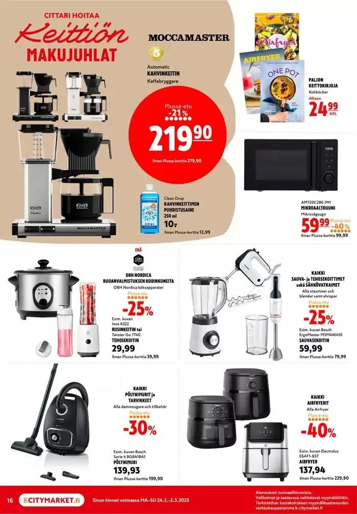 K-citymarket tarjoukset voimassa alkaen 24. helmikuuta - 10. maaliskuuta 2025 - Tarjouslehti sivu 16