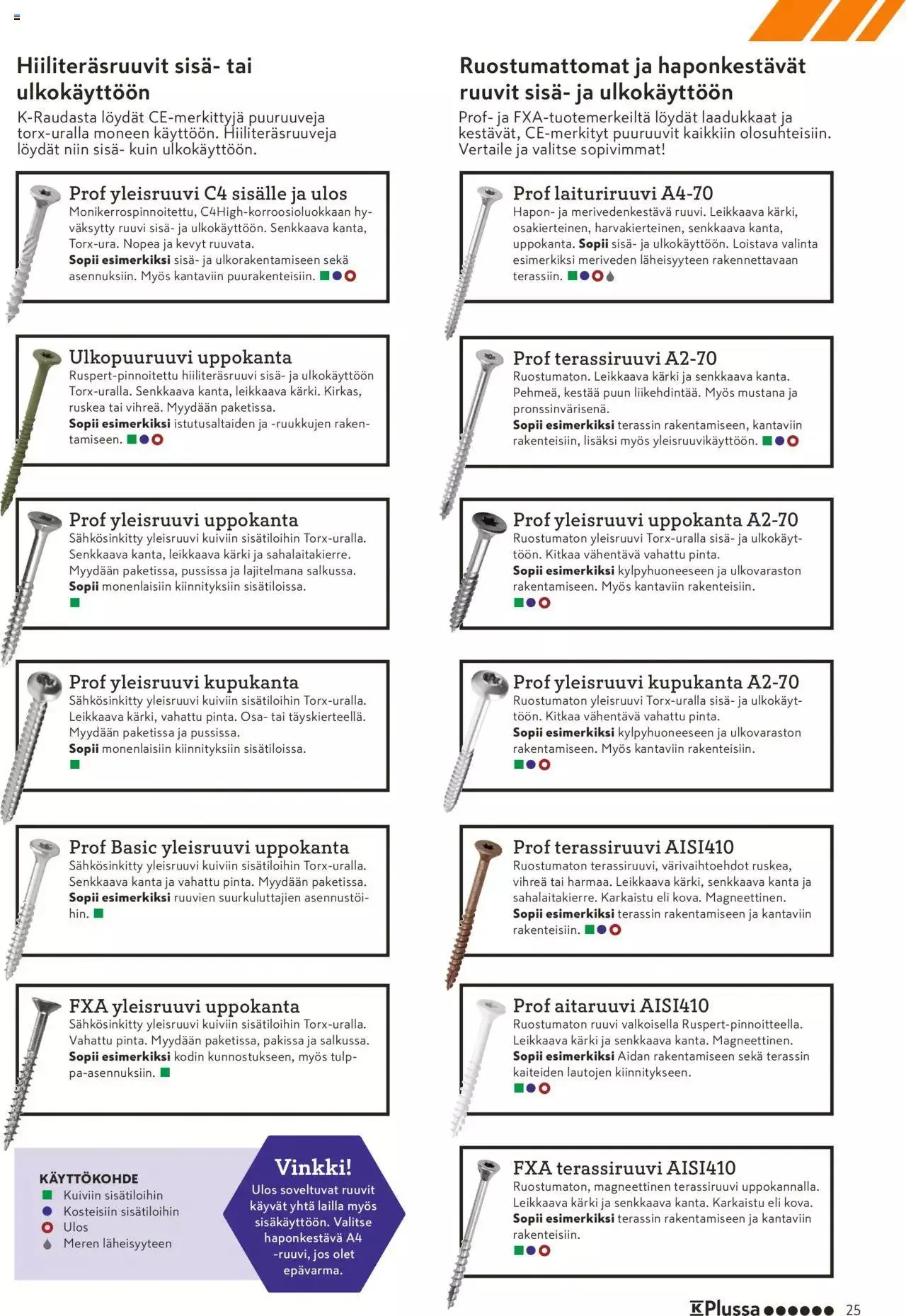 K-Rauta tarjoukset - Pakissa voimassa alkaen 1. elokuuta - 30. syyskuuta 2023 - Tarjouslehti sivu 25