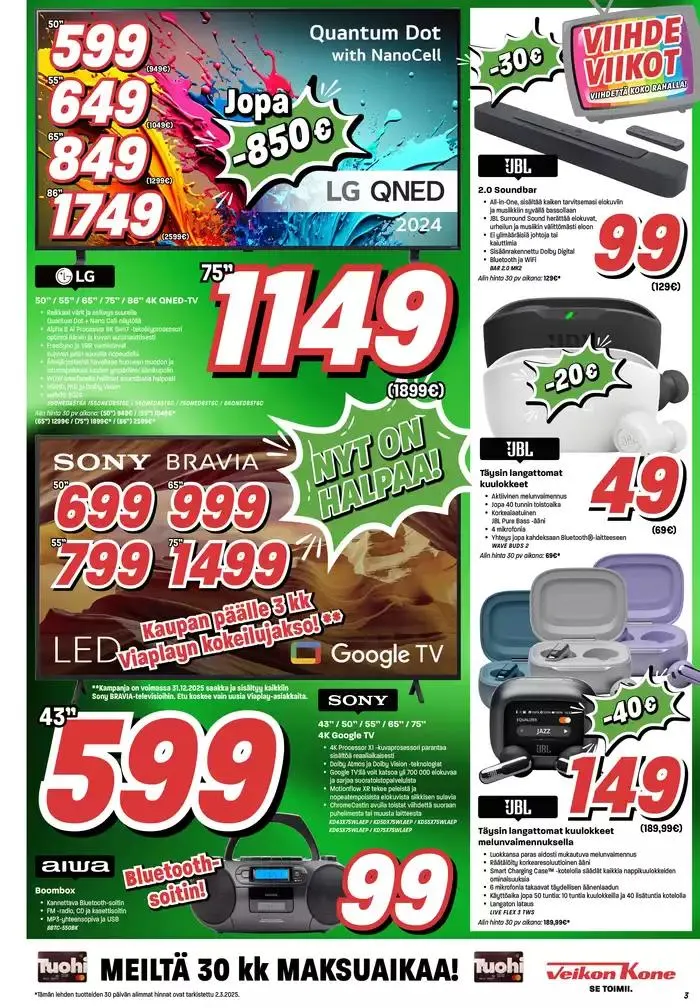 Veikon Kone tarjoukset voimassa alkaen 6. maaliskuuta - 15. maaliskuuta 2025 - Tarjouslehti sivu 3