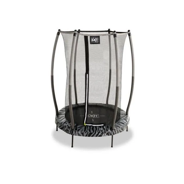 Tiggy junior -trampoliini ø 140 cm + turvaverkko, harmaa/musta