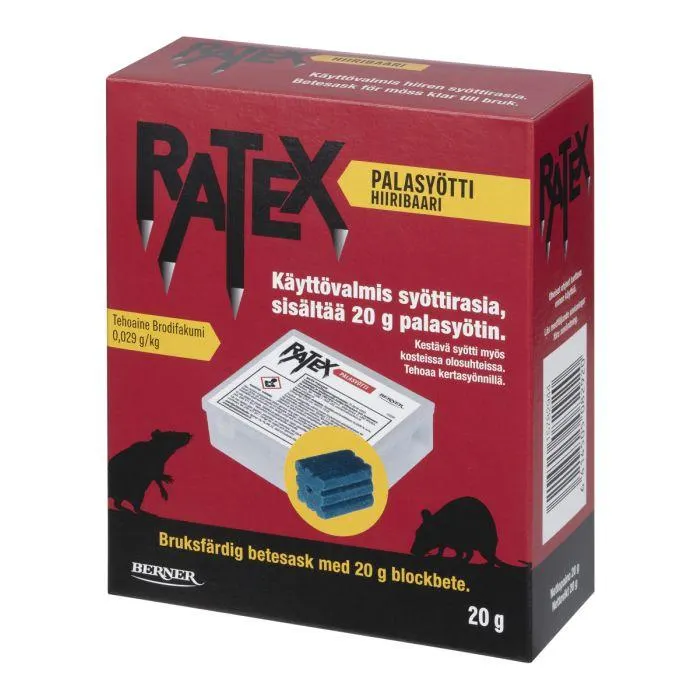 RATEX PALASYÖTTI 20 G SYÖTTIRASIASSA 20 G