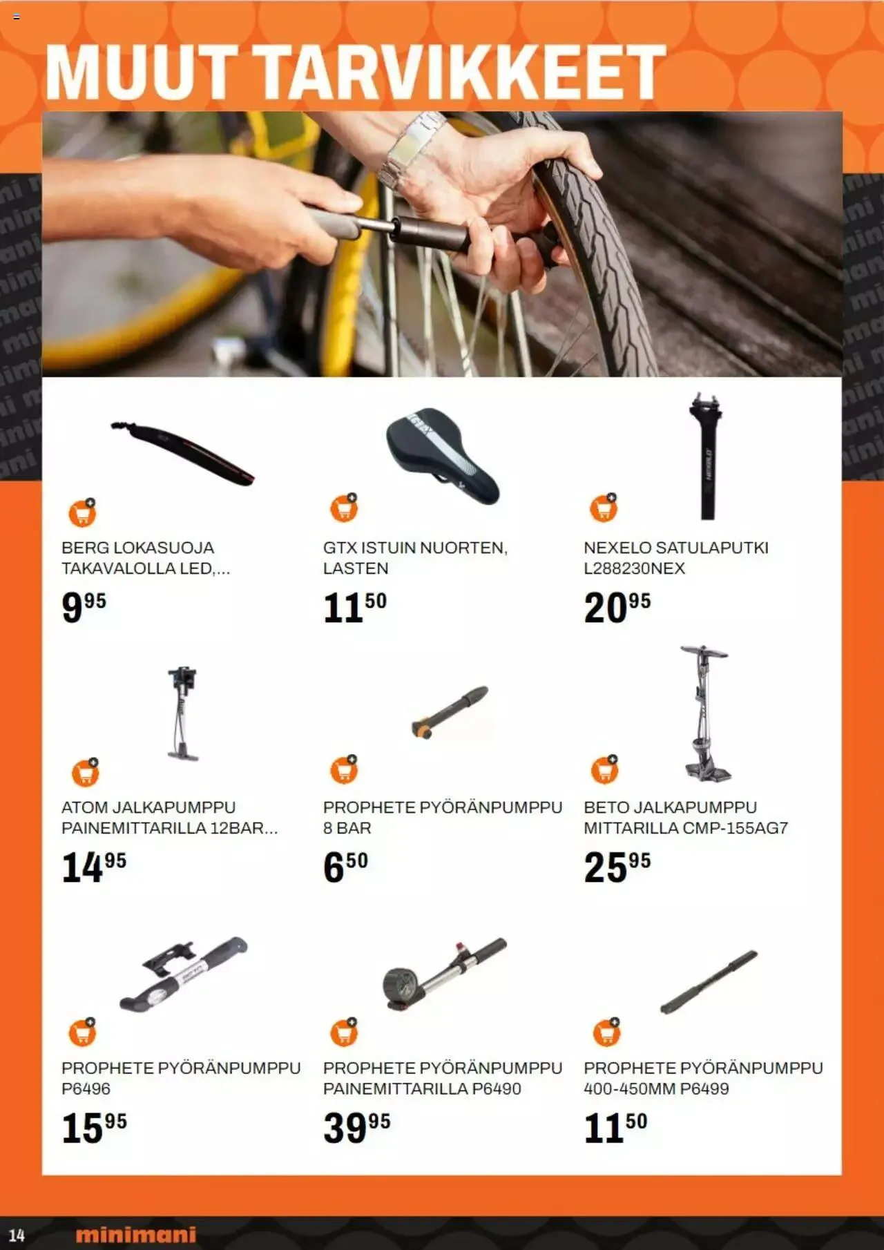 Minimani - Pyöräilykuvasto voimassa alkaen 28. elokuuta - 31. joulukuuta 2023 - Tarjouslehti sivu 14