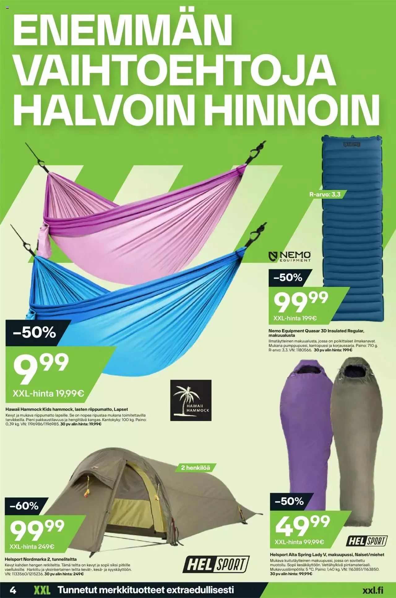 XXL tarjoukset voimassa alkaen 18. syyskuuta - 24. syyskuuta 2023 - Tarjouslehti sivu 4
