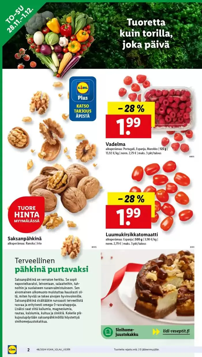 Parhaat tarjouksemme sinulle voimassa alkaen 25. marraskuuta - 3. joulukuuta 2024 - Tarjouslehti sivu 4