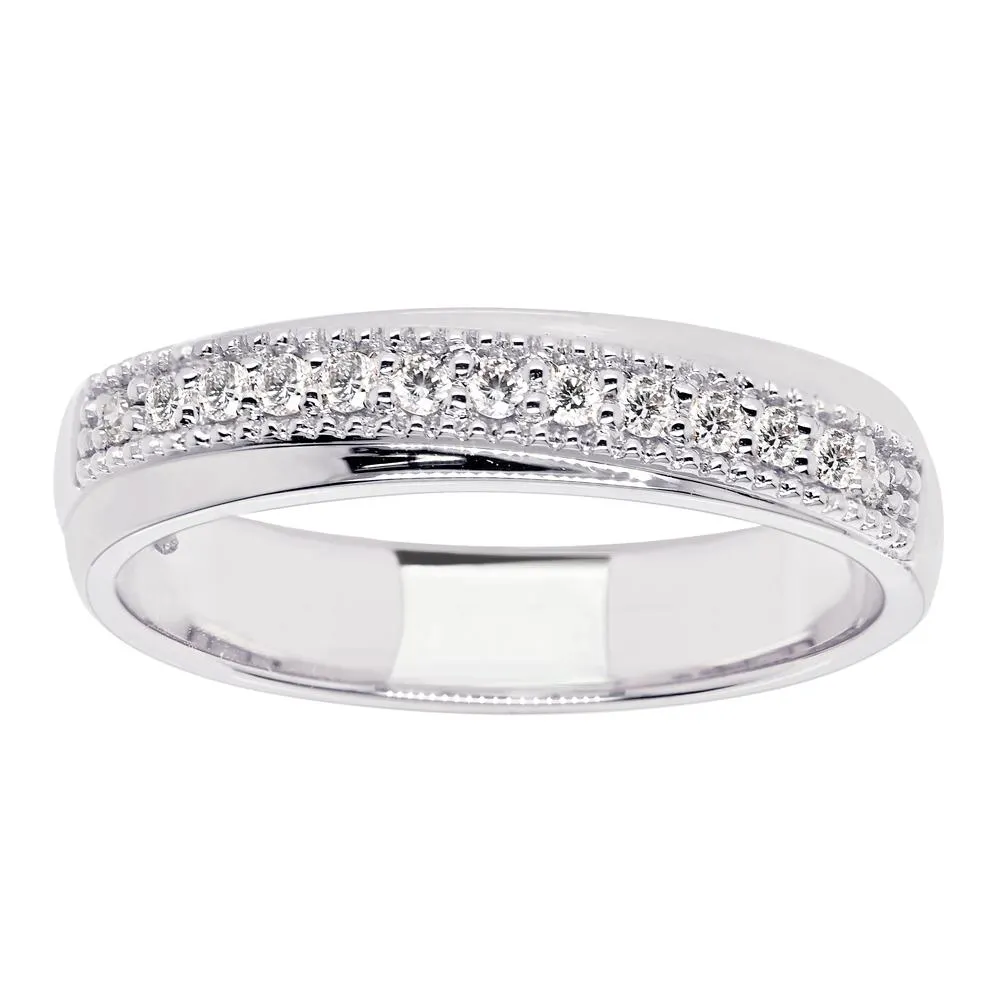 Princess Alexia timanttisormus 0,13ct valkokulta