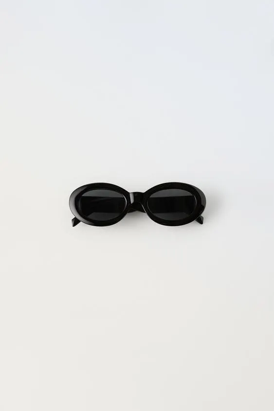 OVAL RESIN-FRAME SUNGLASSES
