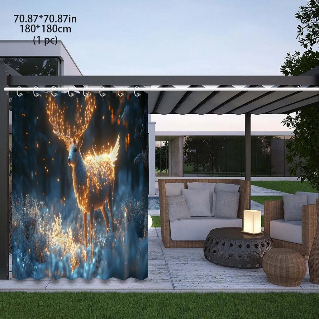 Polyesteri Ulkokäyttöön Vesitiivis Väliseinä Peura Kuviolla Pickify, 1PC-180X180cm/71*71in