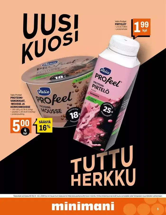 Minimani Yhtiöt Oy voimassa alkaen 9. tammikuuta - 16. tammikuuta 2025 - Tarjouslehti sivu 5