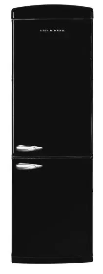 Helkama retro jääkaappipakastin musta HRK336BB