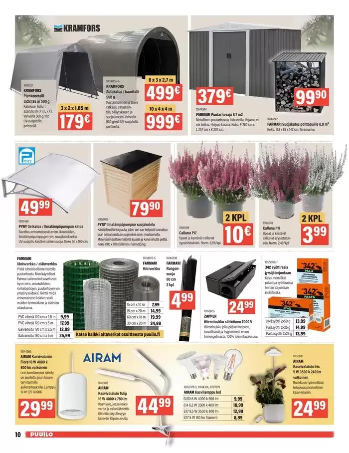 Puuiloa kaikkeen arkeen voimassa alkaen 14. lokakuuta - 28. lokakuuta 2024 - Tarjouslehti sivu 16
