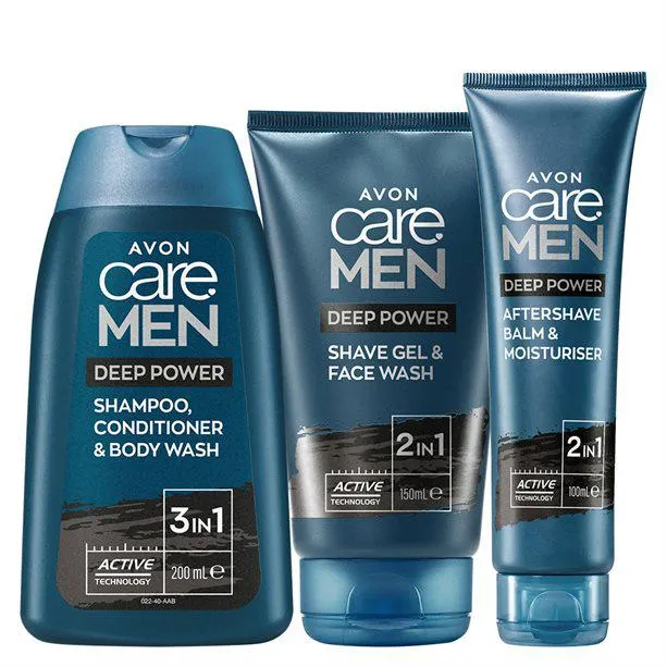 Avon Care MEN Deep Power -tuotesetti miehelle