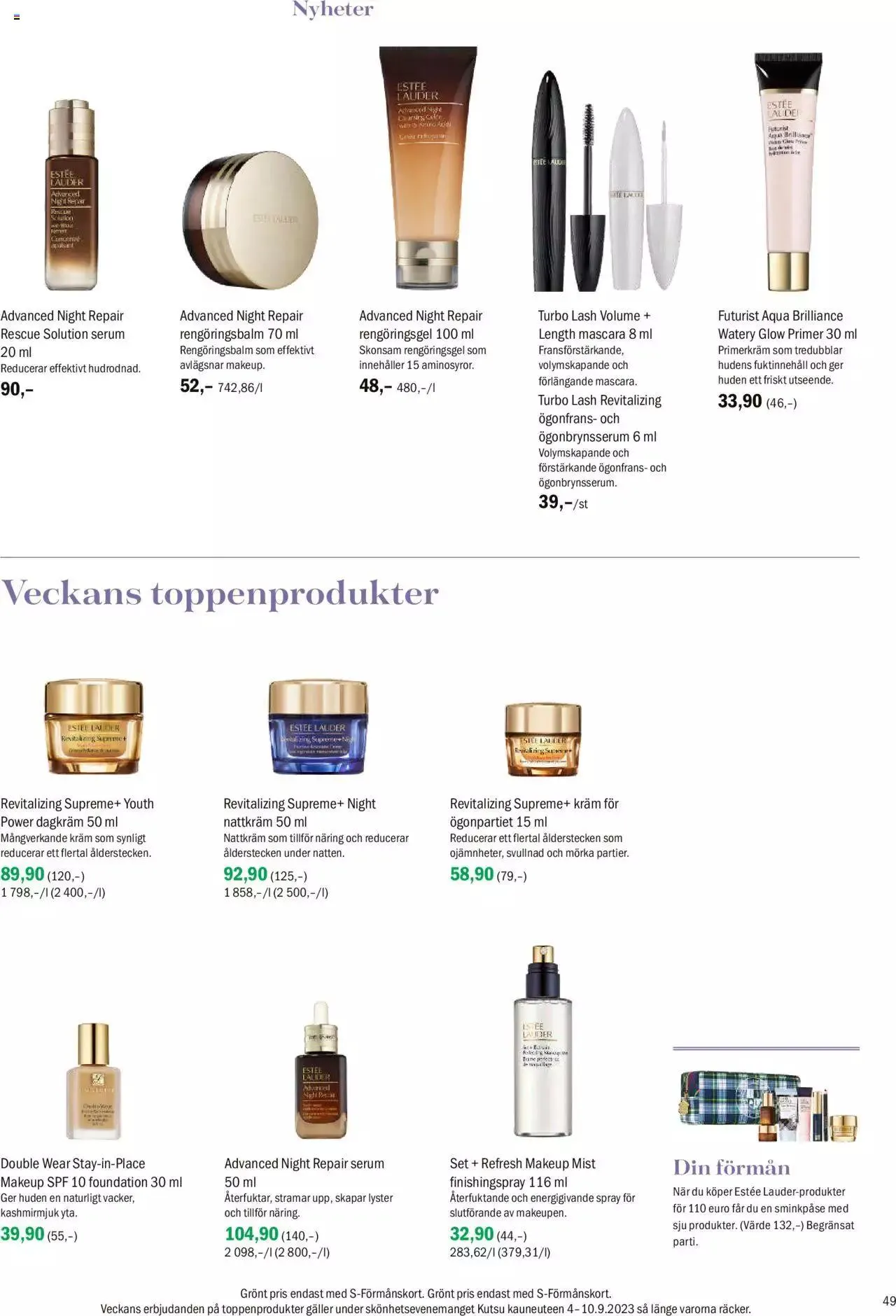 Sokos - Sokos kuvasto ruotsi syyskuu 2023 voimassa alkaen 4. syyskuuta - 8. lokakuuta 2023 - Tarjouslehti sivu 49