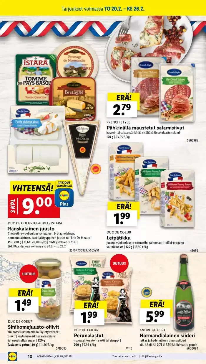 Huippudiilit ja alennukset voimassa alkaen 17. helmikuuta - 26. helmikuuta 2025 - Tarjouslehti sivu 10
