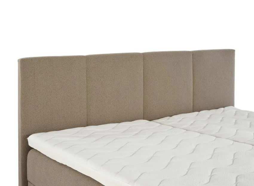 VISCOLUX-sängynpääty L 170 cm, raita-tikkaus., ruskea