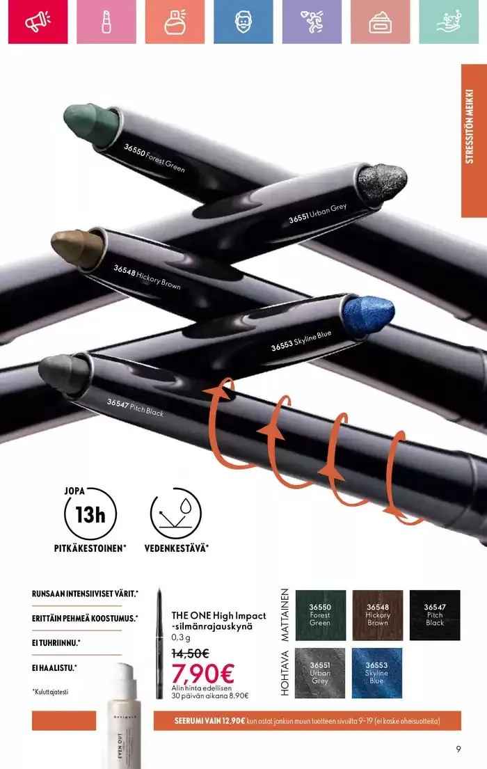 Oriflame tarjoukset voimassa alkaen 9. maaliskuuta - 29. maaliskuuta 2025 - Tarjouslehti sivu 9