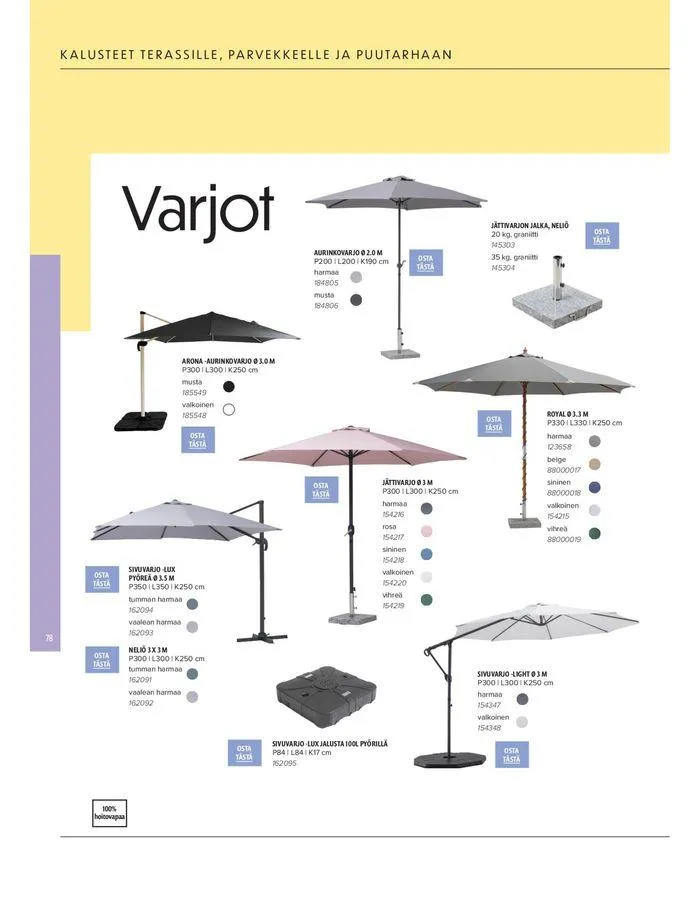 Kesa 2024 voimassa alkaen 20. maaliskuuta - 31. elokuuta 2024 - Tarjouslehti sivu 78