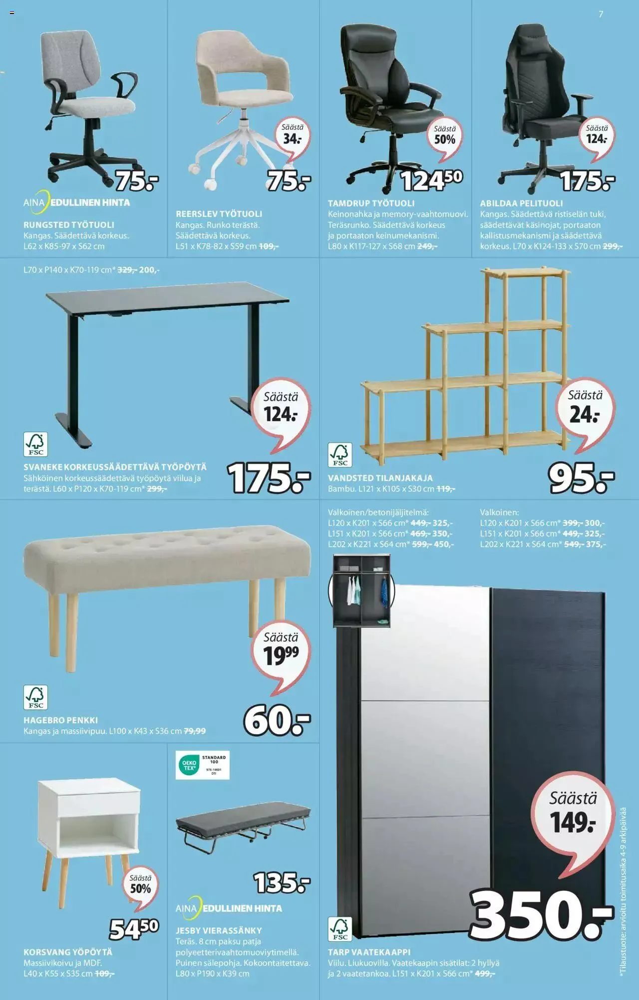 JYSK tarjoukset voimassa alkaen 15. huhtikuuta - 12. toukokuuta 2024 - Tarjouslehti sivu 7