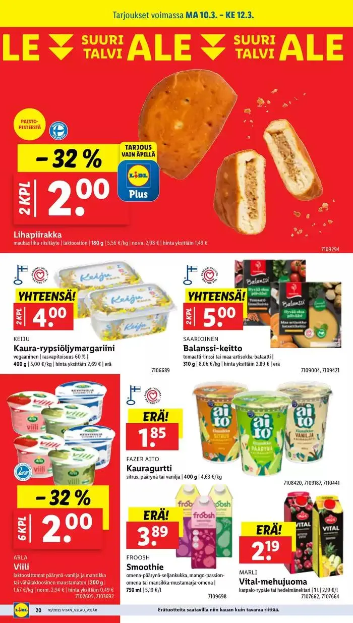 Houkuttelevia erikoistarjouksia kaikille voimassa alkaen 3. maaliskuuta - 12. maaliskuuta 2025 - Tarjouslehti sivu 26