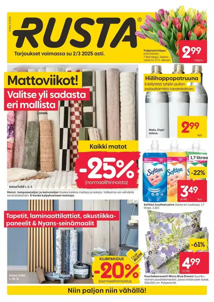 Rusta tarjoukset - 1