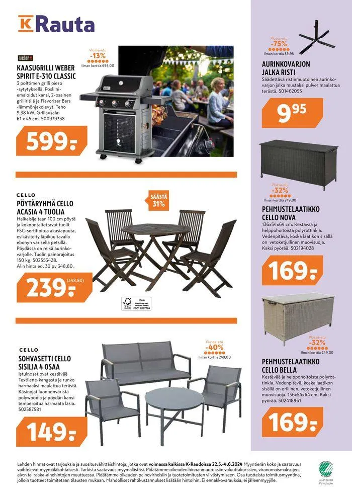 Autta alkuun ja eteenpain voimassa alkaen 24. toukokuuta - 4. kesäkuuta 2024 - Tarjouslehti sivu 48