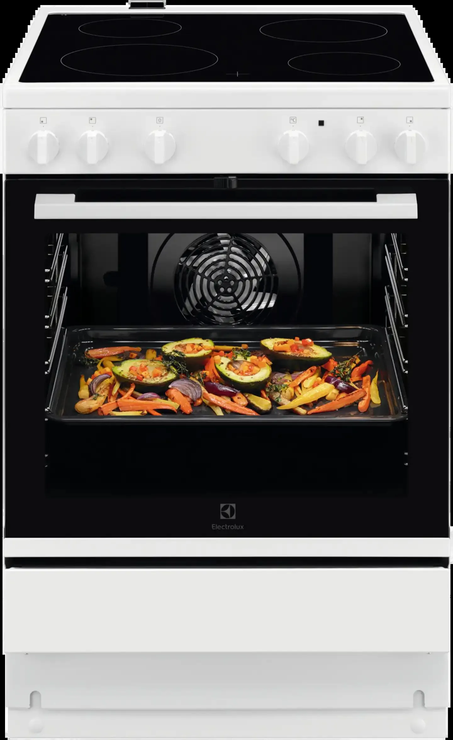 Electrolux 60cm leveä keraaminen lattialiesi LKR64000NW valkoinen