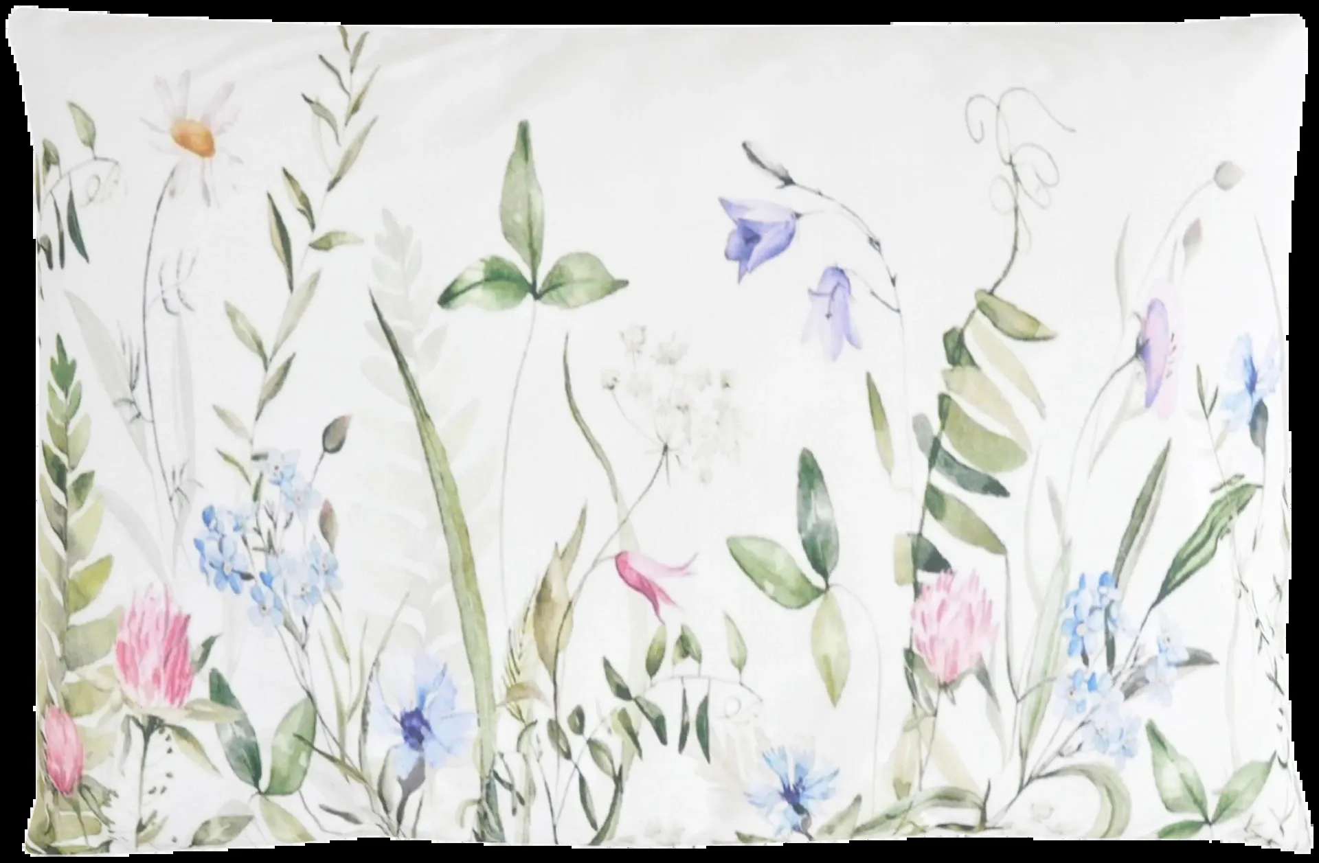 Finnmari Tyyny 60x40 cm kukkakuvio valkoinen