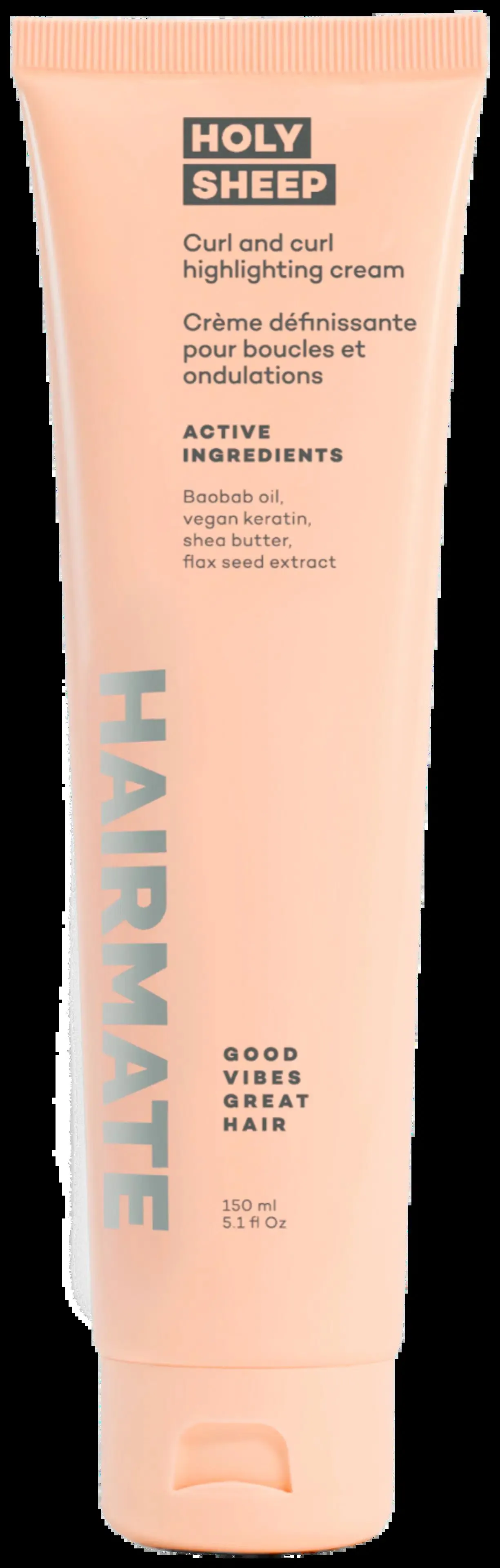 Hairmate Holy Sheep Cream muotoiluvoide kiharoille 150 ml