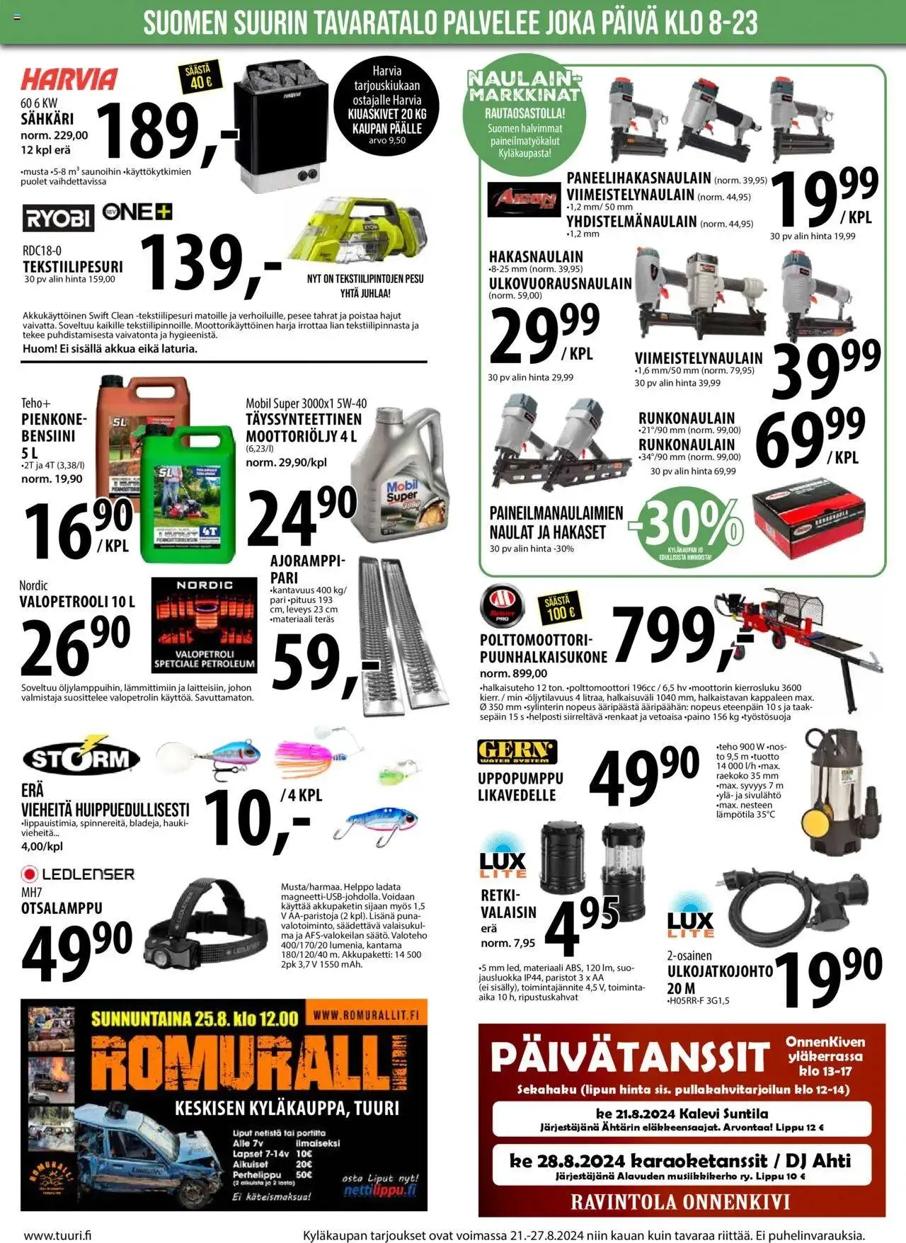 Tuuri tarjoukset voimassa alkaen 21. elokuuta - 27. elokuuta 2024 - Tarjouslehti sivu 4