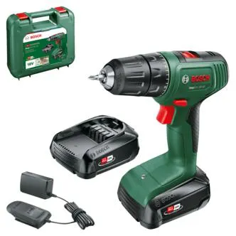 Bosch EasyDrill 18V-40 Porakone, jossa 2 akkua