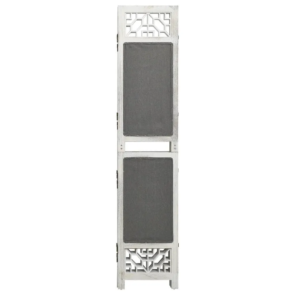 vidaXL 6-paneelinen Tilanjakaja harmaa 210x165 cm kangas