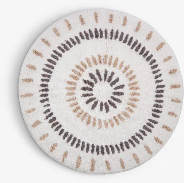 Kylpyhuonematto MUNKFORS Ø65cm luonnonvärinen