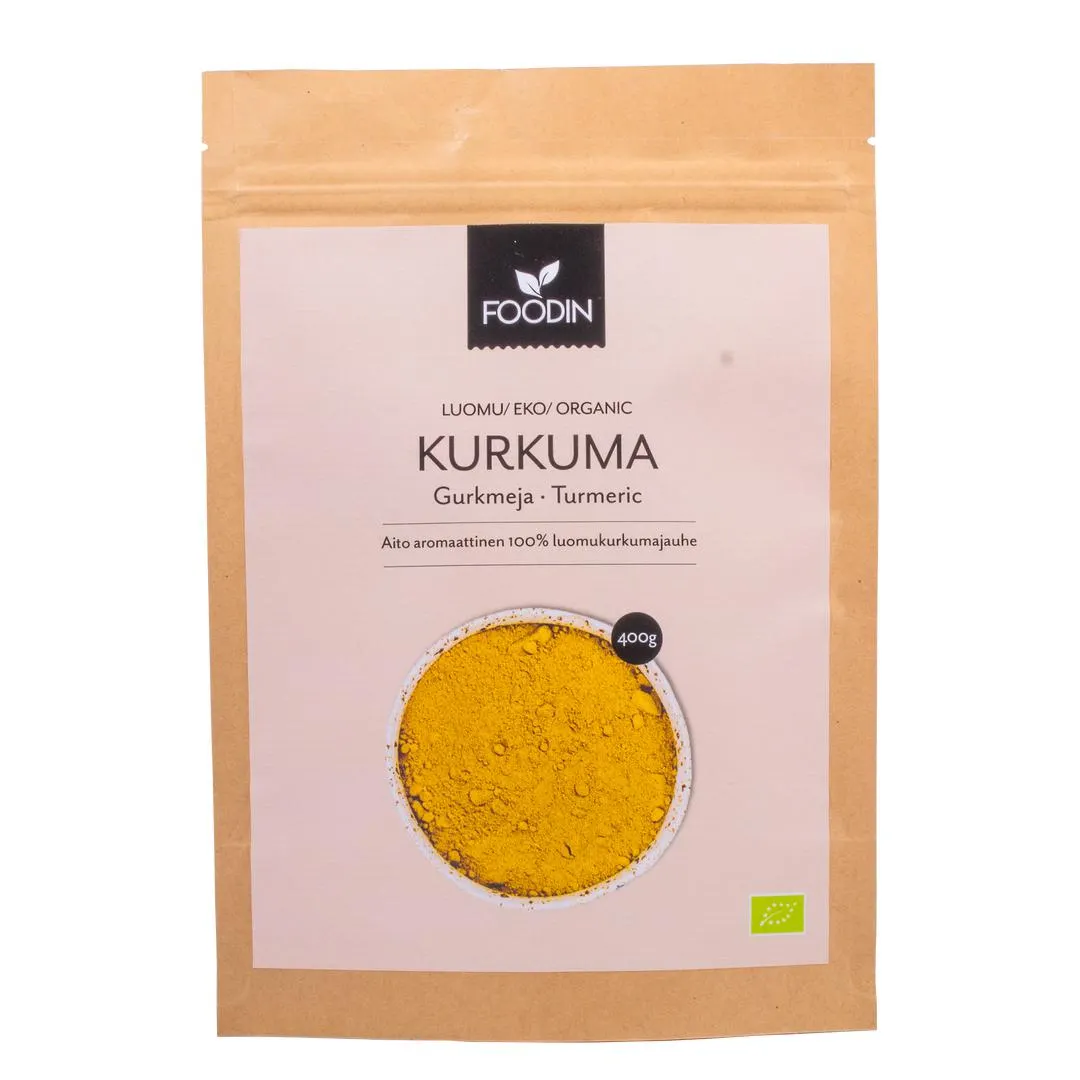 Kurkuma, jauhettu, 400 g