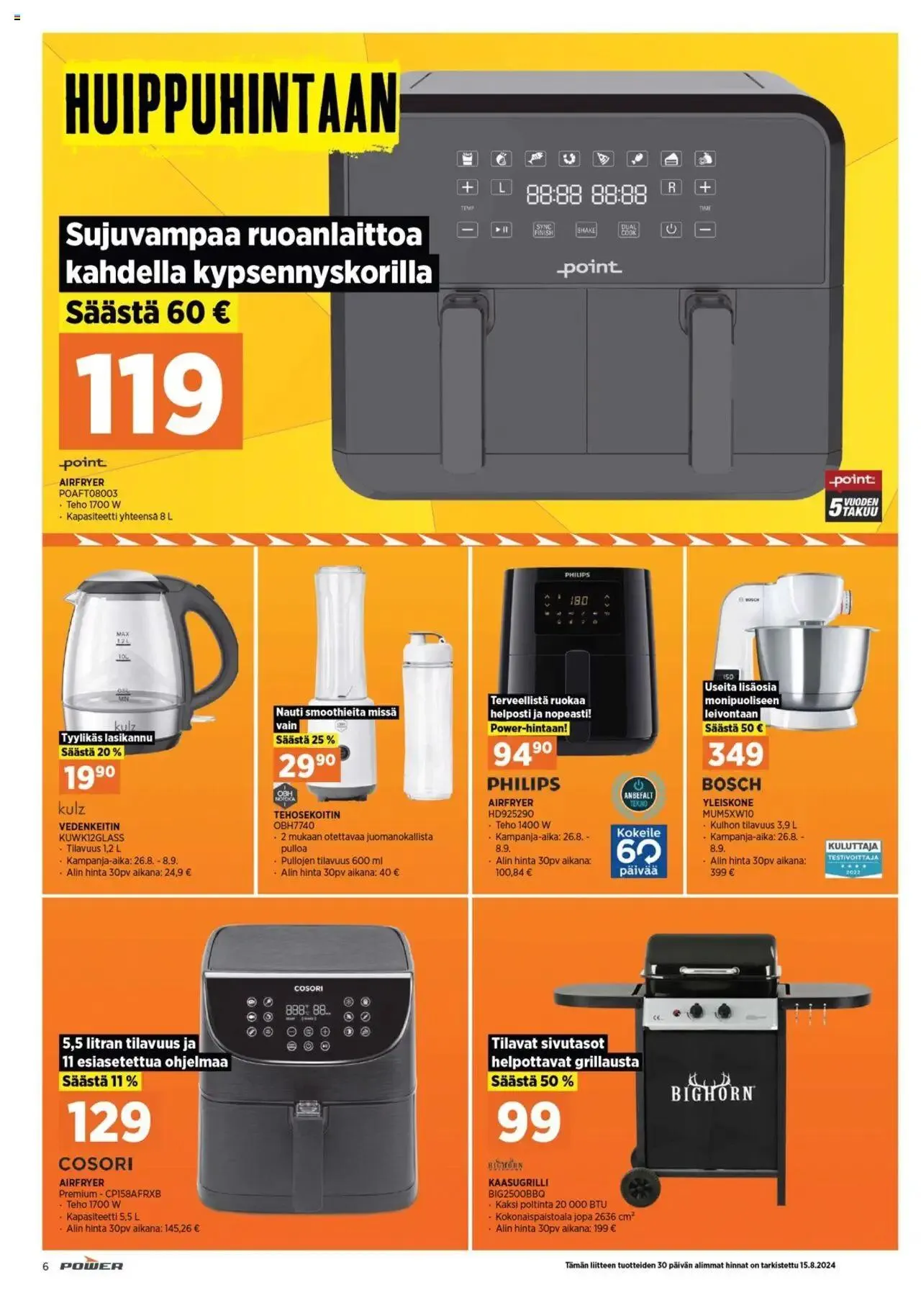 Power tarjoukset voimassa alkaen 26. elokuuta - 1. syyskuuta 2024 - Tarjouslehti sivu 8