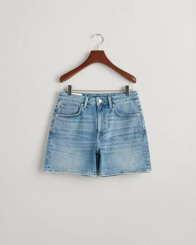 Regular fit ‑mitoitetut farkkushortsit