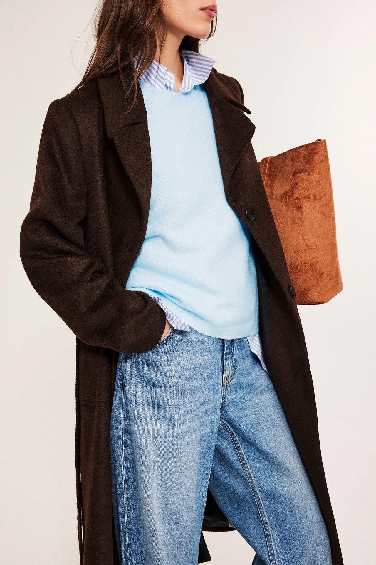 Oversize-mallinen neulottu t-paita