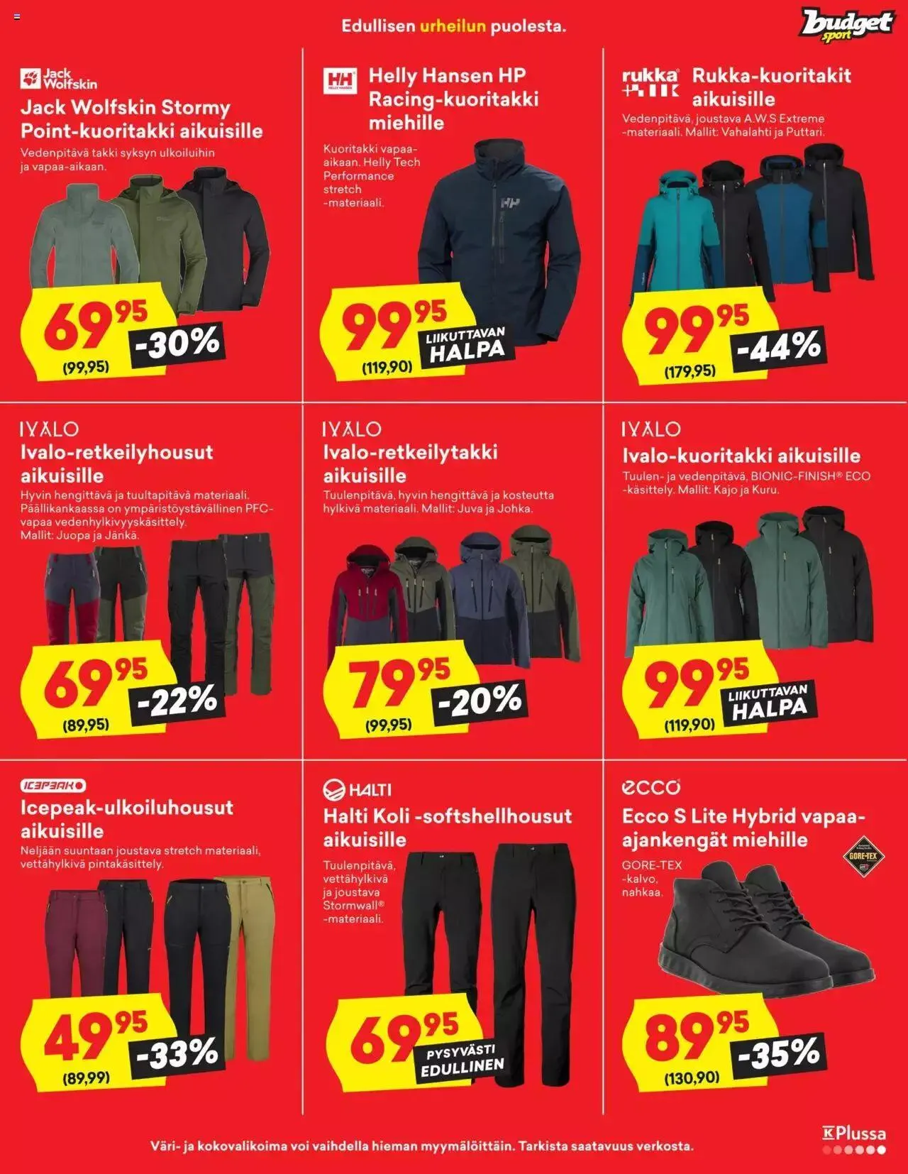 Budget Sport tarjoukset voimassa alkaen 14. syyskuuta - 2. lokakuuta 2023 - Tarjouslehti sivu 3