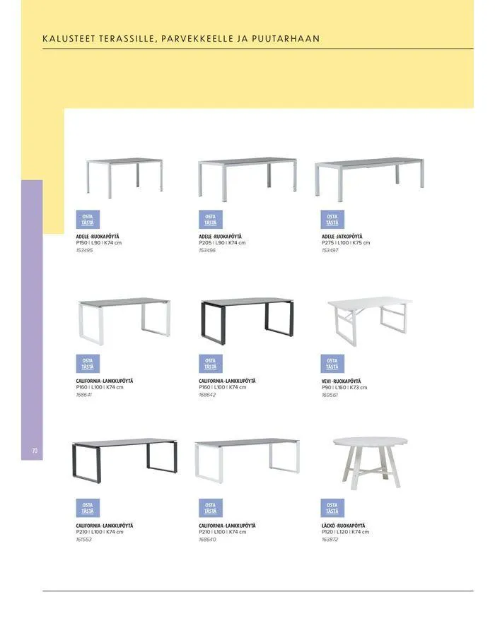 Kesa 2024 voimassa alkaen 20. maaliskuuta - 31. elokuuta 2024 - Tarjouslehti sivu 70