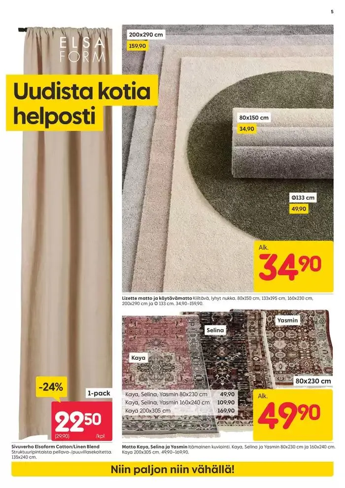 Rusta tarjoukset voimassa alkaen 30. syyskuuta - 14. lokakuuta 2024 - Tarjouslehti sivu 5