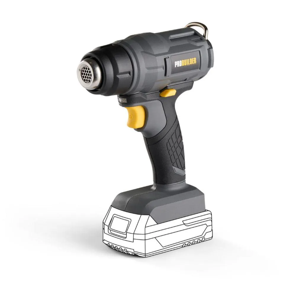 Probuilder akkukäyttöinen kuumailmapuhallin 18 V runko
