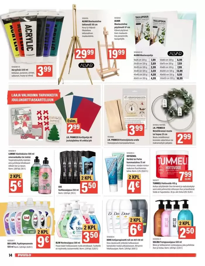 Puuiloa kaikkeen arkeen voimassa alkaen 14. lokakuuta - 28. lokakuuta 2024 - Tarjouslehti sivu 5
