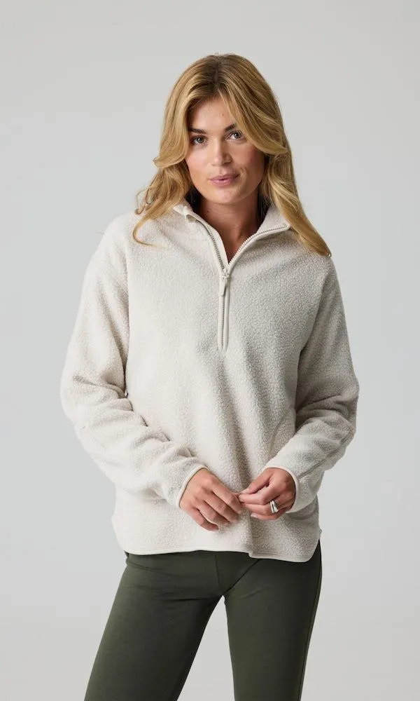 Fleece -pusero puolivetoketjulla