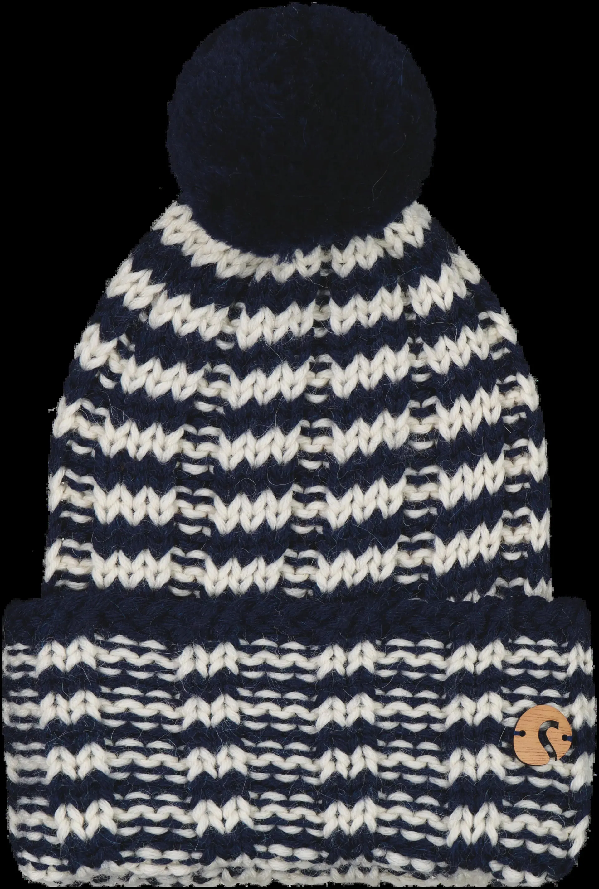 Salon Stripe merinovilla tupsu pipo