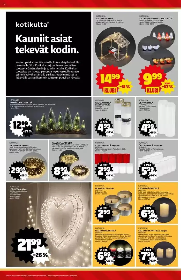Tarjoussanomat voimassa alkaen 25. marraskuuta - 9. joulukuuta 2024 - Tarjouslehti sivu 18