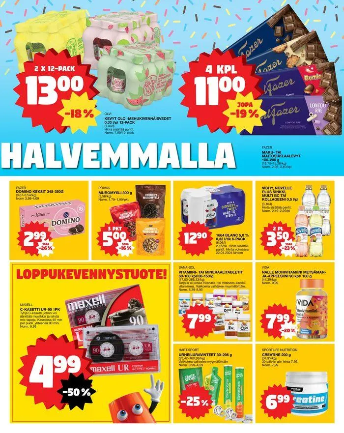 Tarjoussanomat voimassa alkaen 12. elokuuta - 26. elokuuta 2024 - Tarjouslehti sivu 23