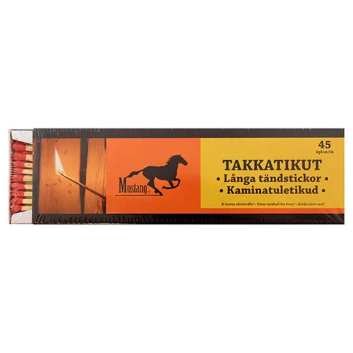 MUSTANG TAKKATIKUT 20 CM 45KPL